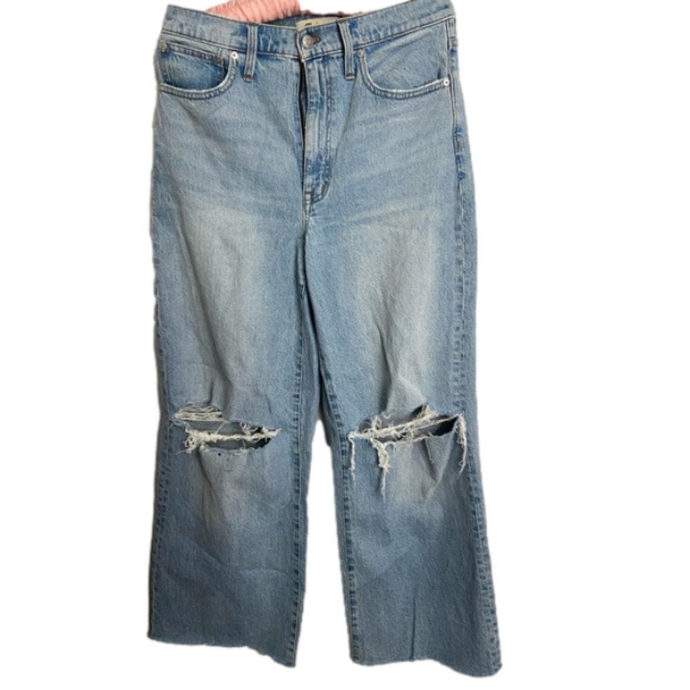 MADEWELL Superwide-Leg Jeans in Blaisdell Wash
